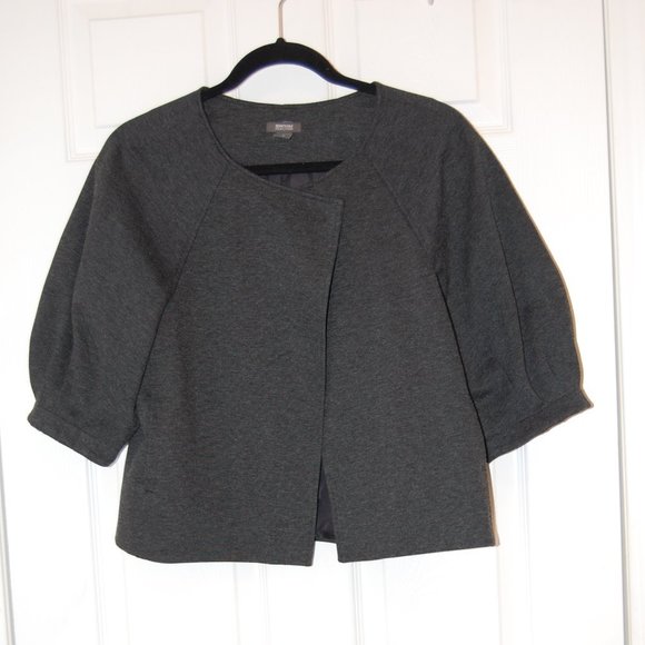 Kenneth Cole Reaction Women's Grey Dressy Size 8 Jacket W/2 Snap Closure - Picture 2 of 8
